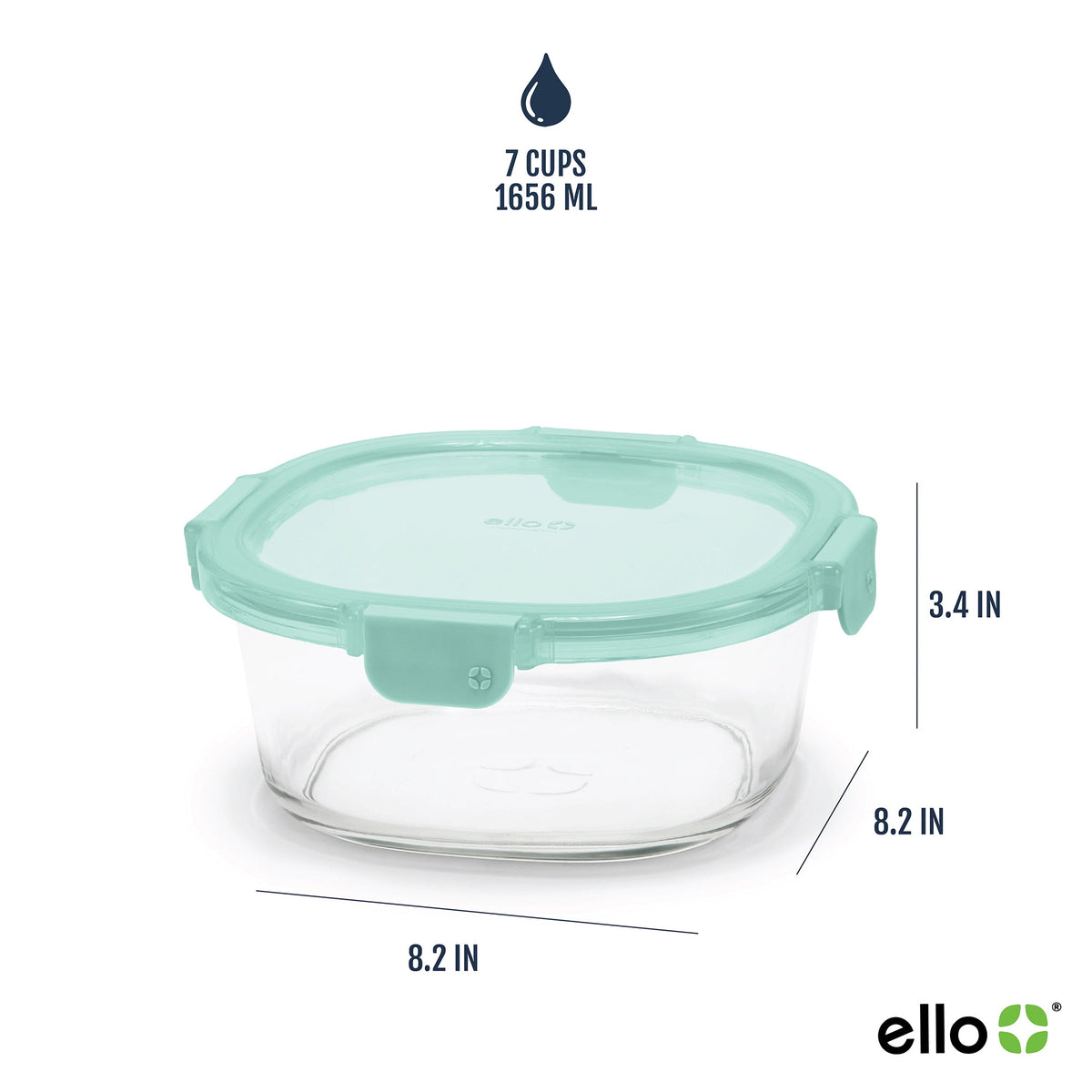 Color Lock® Glass 7 Cup Round 4pc Set