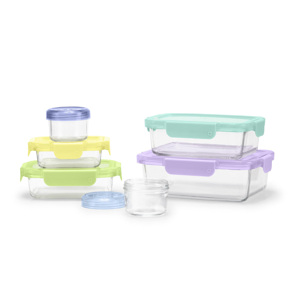 Color Lock® Glass 12pc Mixed Meal Prep Set