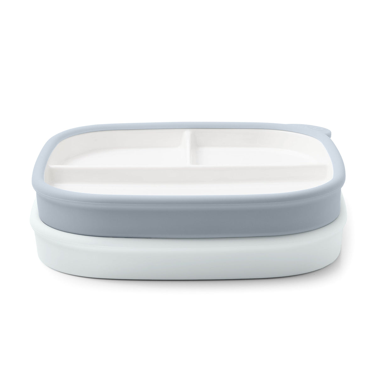 Clean Start Toddler Ceramic Divided Breakfast Plate - 2 Pack