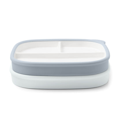 Clean Start Toddler Ceramic Divided Breakfast Plate - 2 Pack