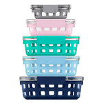 Ello Duraglass™ Multi Pack Meal Prep Containers, Set of 5